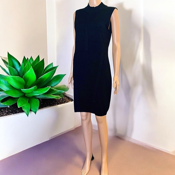 Kardashian Kollection Black Sleeveless Sheath Dress - Picture 8 of 16